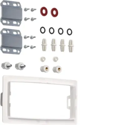 Hager Verbindungssatz FZ441B | universell vertikal 1-feldrig | für Schrank T:160/205mm | oben | grau | Breite 300mm