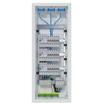 Hager Kleinverteiler UP VU60BV1 | Unterputz | 5x12PLE | 3 FI-Kreise | bestückt & verdrahtet | Kunststoff | IP30 | 400V