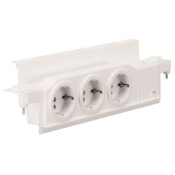 Hager VZ00HW Schuko-Steckdose 3fach für Volta Kleinverteiler