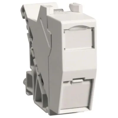 Hager E-DAT Modul VZ314 REG 8(8) IP20 | RJ45 Cat.6A | Hutschiene | geschirmt | Schneidklemm | AWG 26-22 | rund