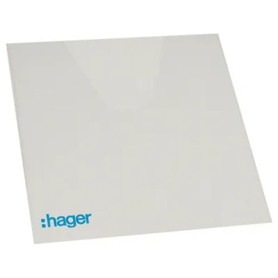 Hager Plantasche Volta VZ407 | Schaltplanhalter | selbstklebend | Klarsicht | 220x240mm | Kunststoff | RAL 9010