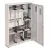 Bild: Hager Wandler- und Messschrank FP73W11N | 1100x800x205 mm | 2ZF | APZ | NAR | NH00 | IP44 | Aufputz