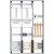 Bild: Hager Wandler- und Messschrank FP73W11N | 1100x800x205 mm | 2ZF | APZ | NAR | NH00 | IP44 | Aufputz