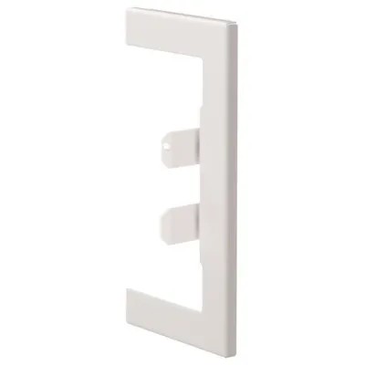 Hager Wandanschlussblende BR65130W9016 Stahl BR/A/S 68x130 OT80mm verkehrsweiß