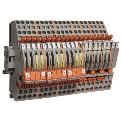 Hager Wandler-Reihenklemmleiste KL13BC | 20-polig | 1,5-6mm² | 30A | universZ | schraublos | Thermoplast | grau