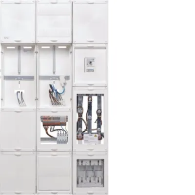 HAGER Wandler- und Messfeld UF53WBW30 | 1 Zählerplatz | 200A | TSG | APZ | 16-pol Prüfkl. | 1350x750mm | weiß