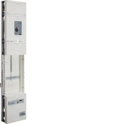 HAGER Wandlerfeld UF51WPV2 | Zählerschrank PV-Feld | 1-stöckig | 200A | MCCB 250A Motorantrieb | 1350x250x160mm | weiß