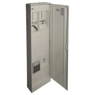 Hager Wandlermess- und Zählerschrank FP22W0N | bis 250A | 2 Felder | IP44 | 1950x550x205 mm | weiß RAL 9010