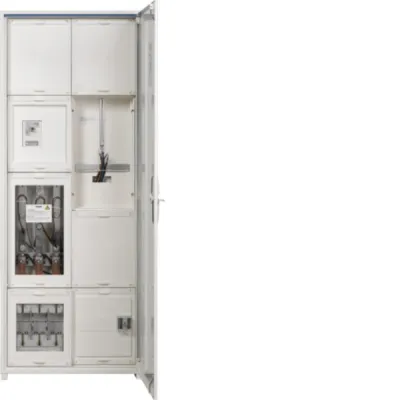 Hager Wandler-Messschrank FP92W8N | 1-stöckig | 1 Zählerplatz | NH2 | 1400x550x205 mm | APZ | IP44 | weiß