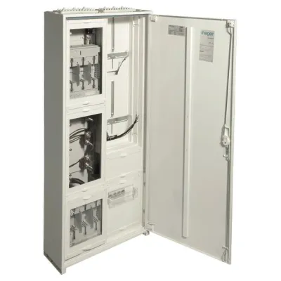 Hager Wandlermessschrank FP82W1N | Zählerschrank IP31/44 | Komplettschrank 1250x550x205 mm | 250A | NH2 | Aufputz