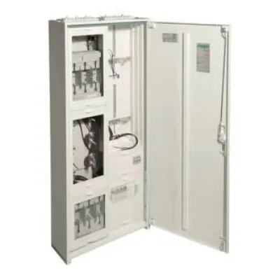 Hager Wandlermess- und Zählerschrank FP82W4N | Komplettschrank | 250A | IP44 | Aufputz/Unterputz | 1250x550x205mm