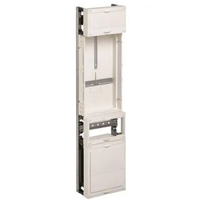 HAGER Wandlermessfeld UF31W2 | 1-stöckig | 1 Zählerplatz | 2 Verteilerreihen | 1050x250mm | 5-polig | weiß