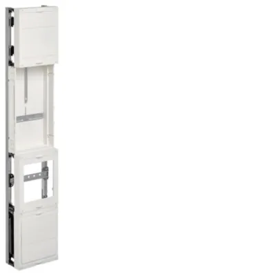 Hager Wandlermessfeld UF51W20 | 1 Zählerplatz | 1-stöckig | 9 Verteilerreihen | 1350x1350 mm | weiß
