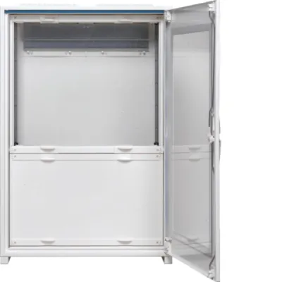 Hager Wandlermessschrank FP52Z1N | Aufputz | 2 Felder | 800x550x205 mm | IP44 | mit Klemmen | Stahl | weiß