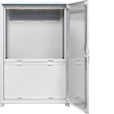 Hager Wandlermessschrank FP52Z1N | Aufputz | 2 Felder | 800x550x205 mm | IP44 | mit Klemmen | Stahl | weiß