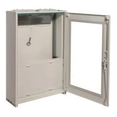 Hager Wandlerzählschrank FP52Z0N | 1-stöckig | IP44 | Aufputz | 800x500x205 mm | 2 Felder | weiß RAL9010