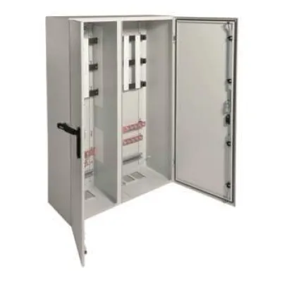 Hager Wandschrank FT83G5 | Netzanschlussschrank | 3 Felder | IP54 | 1250x850x350 mm | Aufputz | grau RAL7035