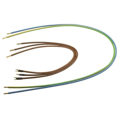 Hager Abgangskabelbaum Y88L | 10mm² | 5-polig | für 1-stöckige Tragplatte | oben | 2-/4-reihig | braun/blau/grün-gelb