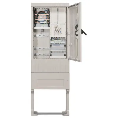 Hager Zähleranschlusssäule ZAS175BD15 | 1 Zählerplatz | 3-Punkt | 5-polig | IP44 | 1710x583x277mm | Polyester