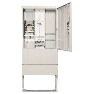 Hager Zähleranschlusssäule ZAS207BD25A | 2 Zählerplätze | IP44 | 5-polig | Kunststoff | 2010x839x277 mm | APZ