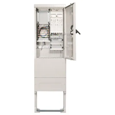 Hager Zähleranschlusssäule ZAS205BE25A | 2 Zählerplätze | eHZ | 5-polig | IP44 | Aufputz/teilversenkt | Kunststoff