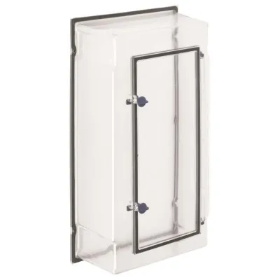 HAGER Zählerfeldabdeckung ZAY450AT | IP54 | 450x250x167mm | Klarsicht mit Tür | für Zählerschrank, Verteiler