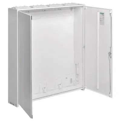 Hager Zählerschrank ZB34W | Aufputz/teilversenkt | 1100x1050x205mm | IP54 | Schutzklasse II | 336TE | Stahlblech