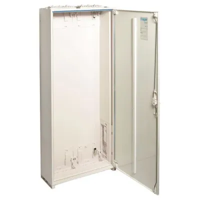 Hager Zählerschrank ZB42S | Aufputz IP44 SKII | 1250x550x205 mm | 2 Felder | Stahlblech | RAL 9010 Reinweiß