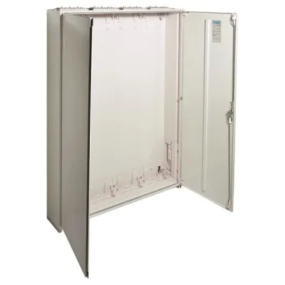 Hager Zählerschrank ZB54W | Aufputz/teilversenkt | 1400x1050x205mm | IP54 | Schutzklasse II | 432TE | Stahlblech