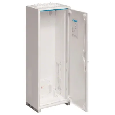 Hager Zählerschrank ZB11S | Univers Z | Aufputz/teilversenkt | IP44 | 800x300x205mm | 60 Platzeinheiten | weiß