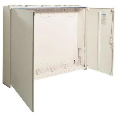 Hager Zählerschrank ZB25S | 950x1300x205 mm | 5 Felder | IP44 | Schutzklasse II | 360 Platzeinheiten | Stahlblech