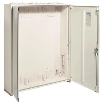 Hager Zählerschrank ZB23W | 950x800x205 mm | IP54 | Schutzklasse II | 216 Platzeinheiten | Aufputz | Stahlblech