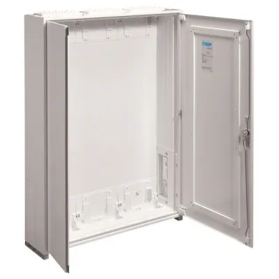 Hager Zählerschrank ZB33W | Aufputz/teilversenkt | 1100x800x205mm | IP54 | Schutzklasse II | 252 Platzeinheiten