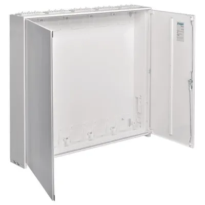 Hager Zählerschrank ZB35W | Aufputz/teilversenkt | IP54 | 1100x1300x205 mm | 420 Platzeinheiten | Stahlblech