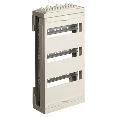 Hager Nachrüstfeld ZAD313CP0 | Verteilerfeld 3-reihig leer | N/PE-Steckklemme | 250x450mm | Aluminium