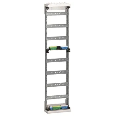 Hager Nachrüstfeld ZAD717 | Zähleranschlussfeld 7-reihig | 250x1050x120 mm | N/PE-Steckklemme | mit Abdeckung