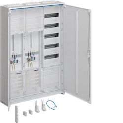 Hager ZB331X25 Komplettschrank universZ, 2 ZP, 3P, APZ, H=1100mm, 3-feldig, ESA