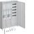 Bild: Hager ZB332P25 Komplettschrank universZ 1100x800x205mm 2 ZP/VF-5rh/APZ/3-feldrig