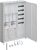 Bild: Hager ZB333U25N Komplettschrank universZ, 2 ZP, APZ, 1100mm