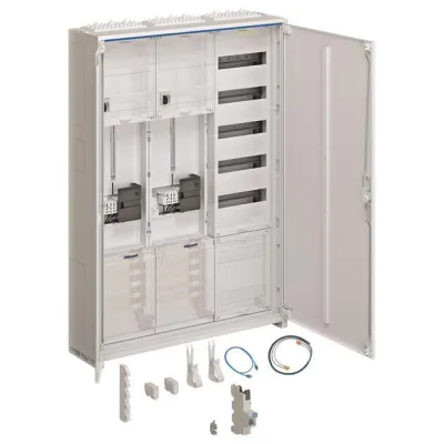 Hager ZB335C25LS Zählerschrank | 2 Zählerplätze | 3 Felder | IP44 | 1100x800x205 mm | Aufputz/Unterputz