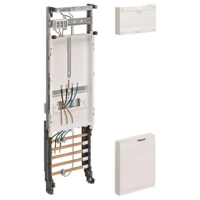 Hager Komplettfeld ZH23X7 | 1 Zählerplatz | 1-feldrig | 900x250 mm | 5-polig | 3-Punkt-Befestigung | für TT/TN-Systeme