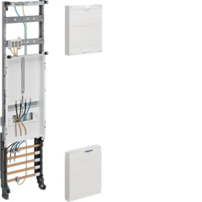 Hager Komplettfeld ZH33X16 | Zählerplatz 3-Punkt | 1 Zählerfeld | 1050mm | 16mm² | Hauptleitungsabzweigklemmen
