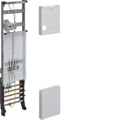 Hager Komplettfeld ZH33X7T | Zählerkomplettfeld 1 Zählerplatz 1-feldig | 1050x250x122mm | 5-phasig | RAL 9010 Weiß