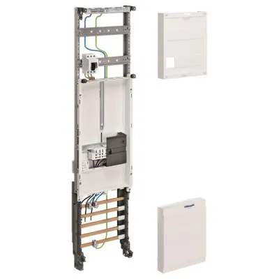 Hager Zählerschrank ZH34C7N | 1 Zählerplatz | universZ | 1-feld | 5-polig | AP/UP | Hessen | RAL 9010