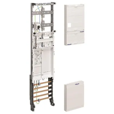 Hager Zählerschrank ZH3EH27 | 1-feldrig | 1 eHZ-Zählerplatz | BKE-I OKK | 1050x250mm | 5-polig | Stahlblech | Weiß