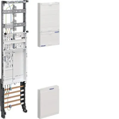 HAGER Komplettfeld ZH3EL16 | Zählerfeld eHZ | 1 Zählerplatz | BKE-I | 3-phasig | 16mm² | H=1050mm | Schnellmontage