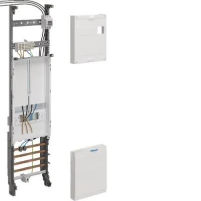 Hager Komplettfeld ZH3PZ10PN | Zählerfeld 3-Punkt | 1 Zählerplatz | 1050mm | Univers Z | PV-ÜS | 10mm² Verdrahtung