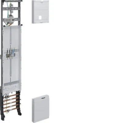 Hager Komplettfeld ZH53X1T | Zählerkomplettfeld 1ZP/Res. 1-feldig | 1350x250x122mm | 5 Phasen | weiß RAL9010