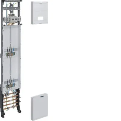 HAGER Komplettfeld ZH53X3T | Zählerfeld 2 ZP 1-feld | universZ | 1350x250x122mm | 5-phasig | RAL 9010 weiß