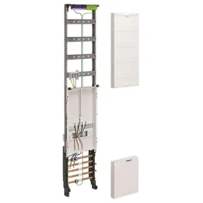 Hager ZH53X9S | eHZ Zählerschrank | 1 Zählerplatz | 2-stöckig | 3 Reihen | 5-polig | TAB-konform